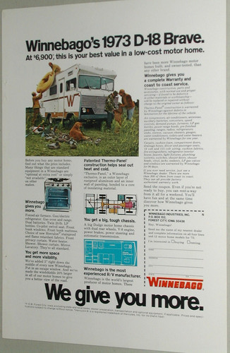 1973 winnebago motor home - motor,