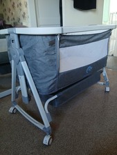 Grey Bella Baby Bedside