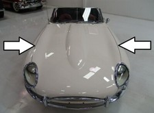 JAGUAR XKE E TYPE LONG HOOD FENDER BEADING CHROME BD19029/1 FAST POSTAGE