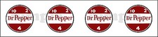 1 INCH DR. PEPPER  DECAL