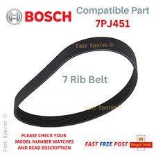 7PJ451 Drive Belt BOSCH ROTAK 370ER Lawnmower 7 Rib 16mm Wide FAST POST