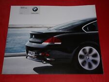 2003 BMW 6 Series E63 Coupe 645Ci Brochure Brochure Depliant Folleto