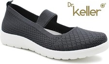 Womens Dr Keller Grey Elastic