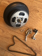 Razor E100 Back Wheel with Stand, Chain + Tensioner.