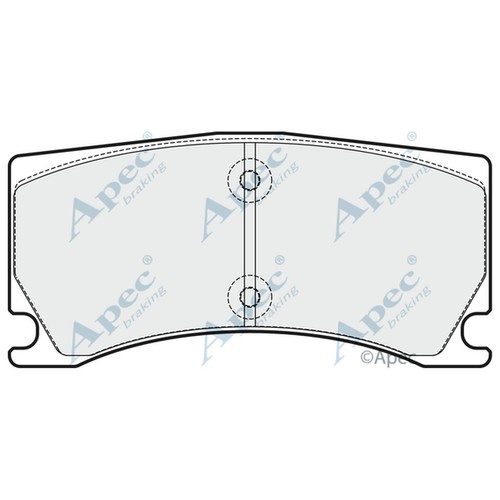 Brake pads set for - brake, xk