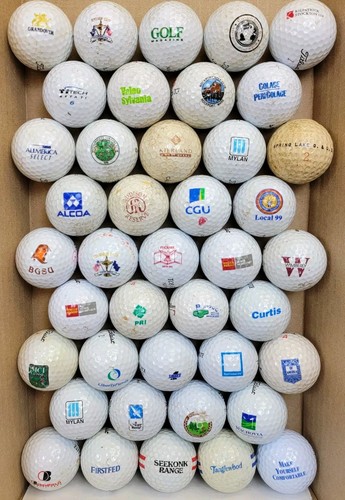 40x used logo golf balls - 40x,