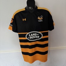 Wasps Rugby Union Home Shirt 2018/2019 - Under Armour Large L Jersey Top