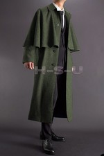 Inverness Cape Men Green Wool