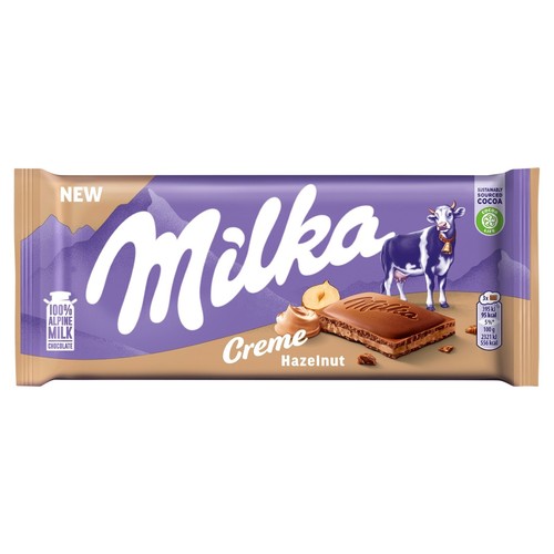 Milka creme hazelnut - milka, alpine