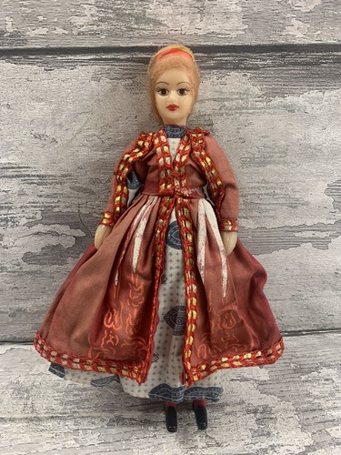 Vintage 1950s folk art doll - vintage,