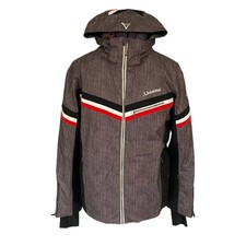 Schoffel Nixon Ski Jacket Grey Herringbone Red Stripe Men’s UK38 EU48