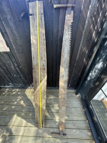 Two man vintage saw - man,