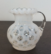 Fenton Jug Opalescent Coin Dot