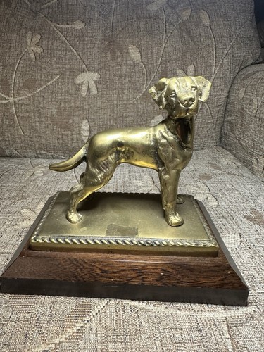 Brass animal dog - brass,
