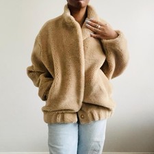 Zara Camel Faux shearling