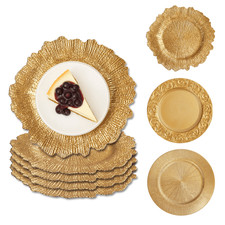 104Pack Bulk Gold Ruffled Rim