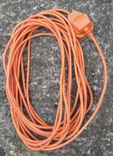 An 11.5 Metre Extensión Lead with Rubber Plug  and Socket Ideal for Outdoor Use.