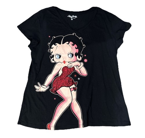 Betty boop black neck - boop, t