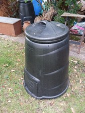 Two Blackwall Large 330 Litre Black Composting Bins/Converters