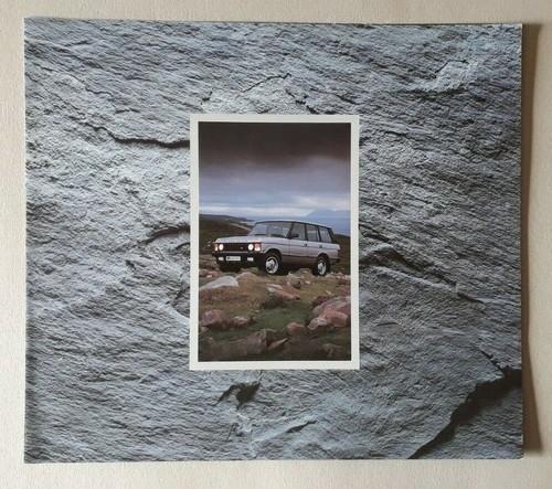 Range rover brochure 1990 - rover,