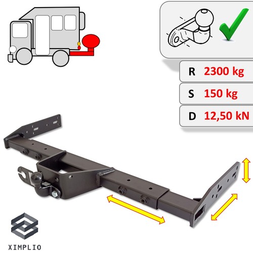 Universal towbar for - , motorhome