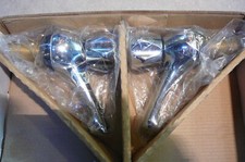 Quartz classic  Bath Taps Pair Chrome Solid Brass Roundhead taps