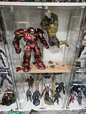 DOUBLE Ikea Detolf Glass Display Cabinet 1/6 Figures Hot Toys Etc With LEDs