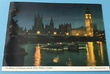 Postcard  London The Houses Of Parliament and The River Thames  John Hinde