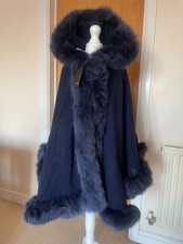 RizhikOva Navy Natural Fur