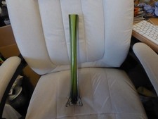 Green art glass large vase