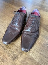 Next Dark Brown Leather Brogue