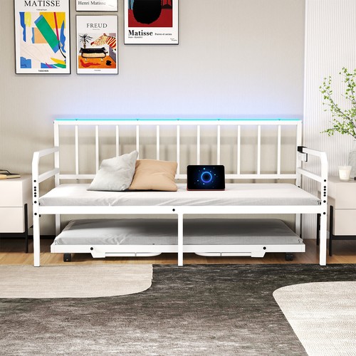 Single size metal sofa bed - size,