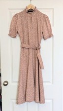 Vivien Smith Tea/Prarie Dress Size Small Floral 34" Bust