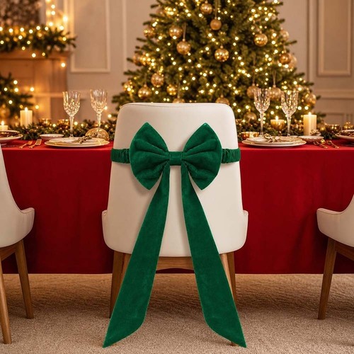 Christmas chair sash - christmas,