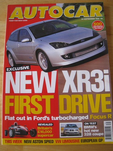 Autocar magazine sep 1999 - magazine,