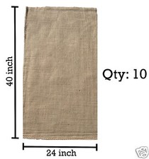 (10) 24 x 40 Burlap Bags