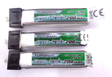 Turnigy nano-tech 200mAh 1S 35~70C LiPoly Batterys quantity 3 in good condition