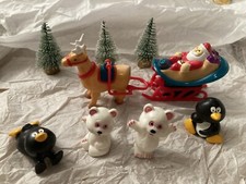 VINTAGE CHRISTMAS CAKE DECORATIONS LARGE