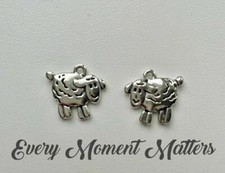 10 x Tibetan Silver SHEEP EASTER SHEEP LAMB ANIMAL 18x16mm 3D Charms Pendants