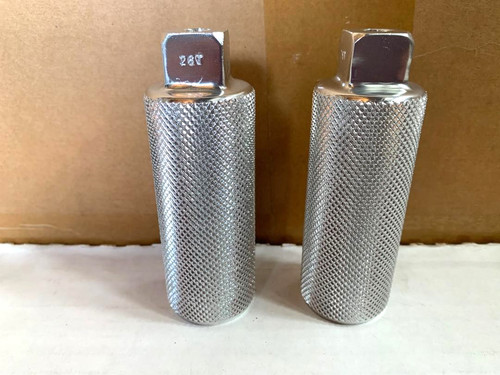 Chrome bicycle alloy foot pegs - bicycle,