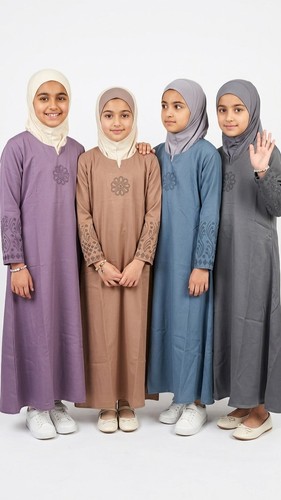 Muslim girls dresses abaya - girls,