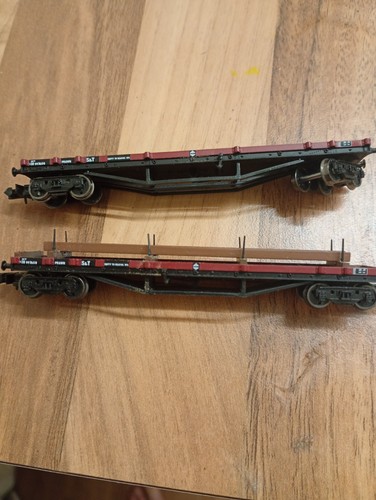 Two bachman bogie flats - bachman,