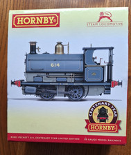 Hornby R3825 Peckett 614, Centenary Year Limited Edition 2016 Steam Locomotive