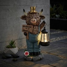 Highland cow holding solar - cow,