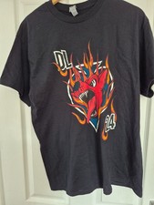 New Liquid Death Download Festival 2024 Black Short Sleeve Tee Shirt Size L