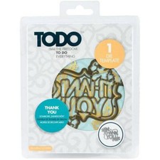 Todo letterpress hotfoil - &,