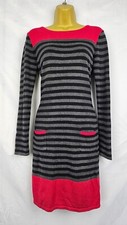 Hobbs Jumper Dress Red Black