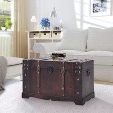 Trunk Wood Storage Wooden