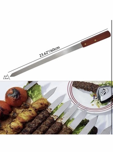 Large barbecue skewers - skewers, flat