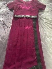 Maroon Ladies Saree Size Small